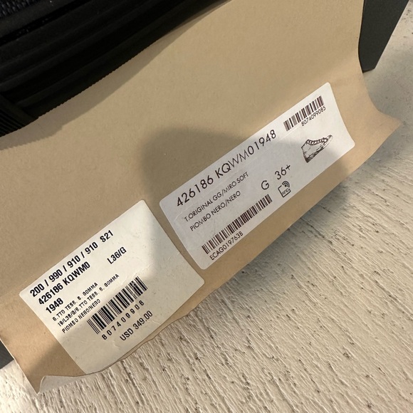 NIB GUCCI Monogram High TopSneakers Black - Picture 3 of 11